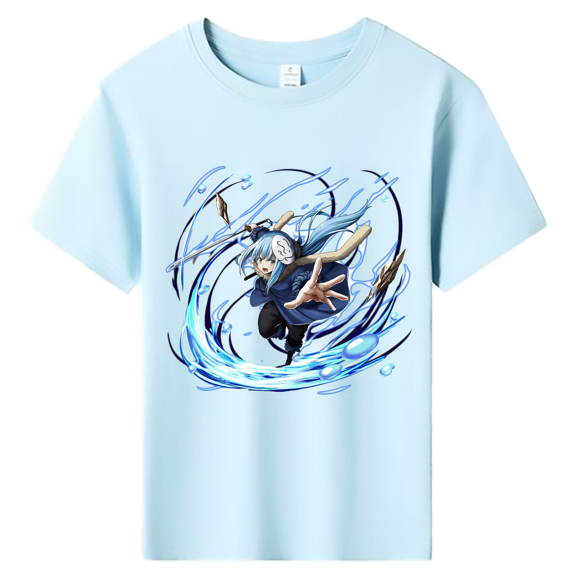 （画像用） 転スラ Regarding Reincarnated to Slime 綿100％キッズTシャツ（フロントプリント）